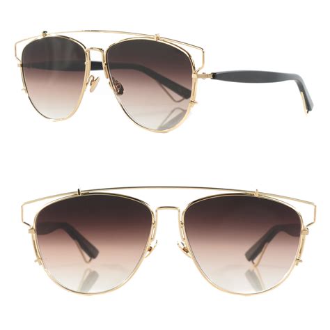 CHRISTIAN DIOR Technologic Sunglasses Gold 126287